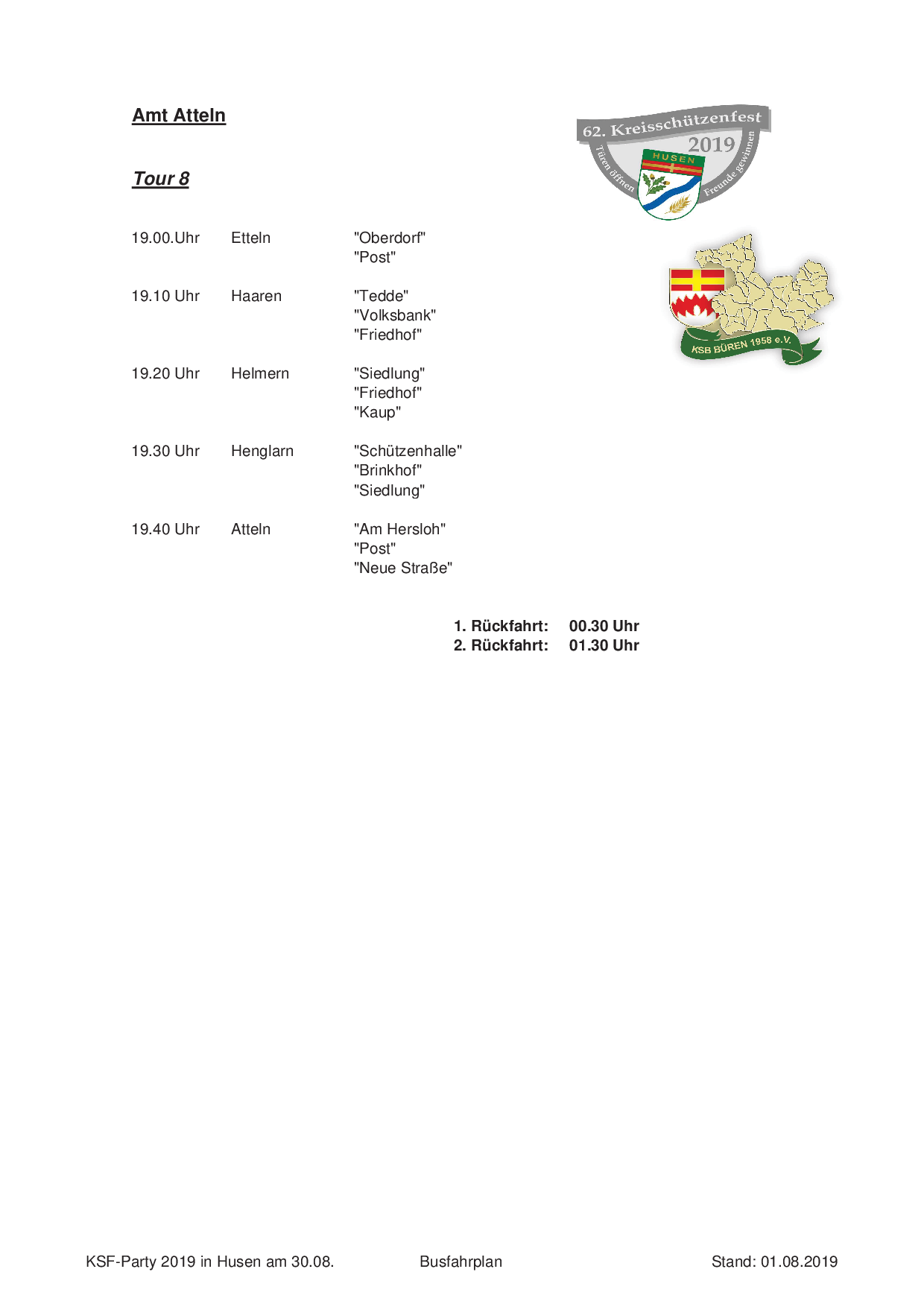 Busfahrplan Disco Husen 2019 5